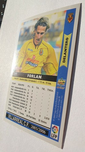 2005-06 Diego Forlan #77 2nd Year La Liga Villarreal Mundicromo rare As Edition - Picture 12 of 12