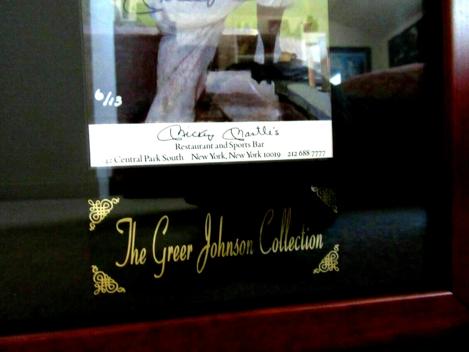 RARE Mantle Signed LE 6/13 Restaurant Flier LOA PSA/DNA NUMBERED 6 OF13 - Image 4 of 4