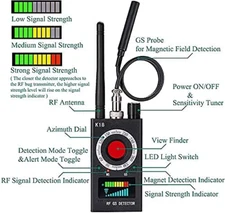 K18 RF detector Anti-spy Detector Camera GSM Audio Bug GPS Finder Scanner US