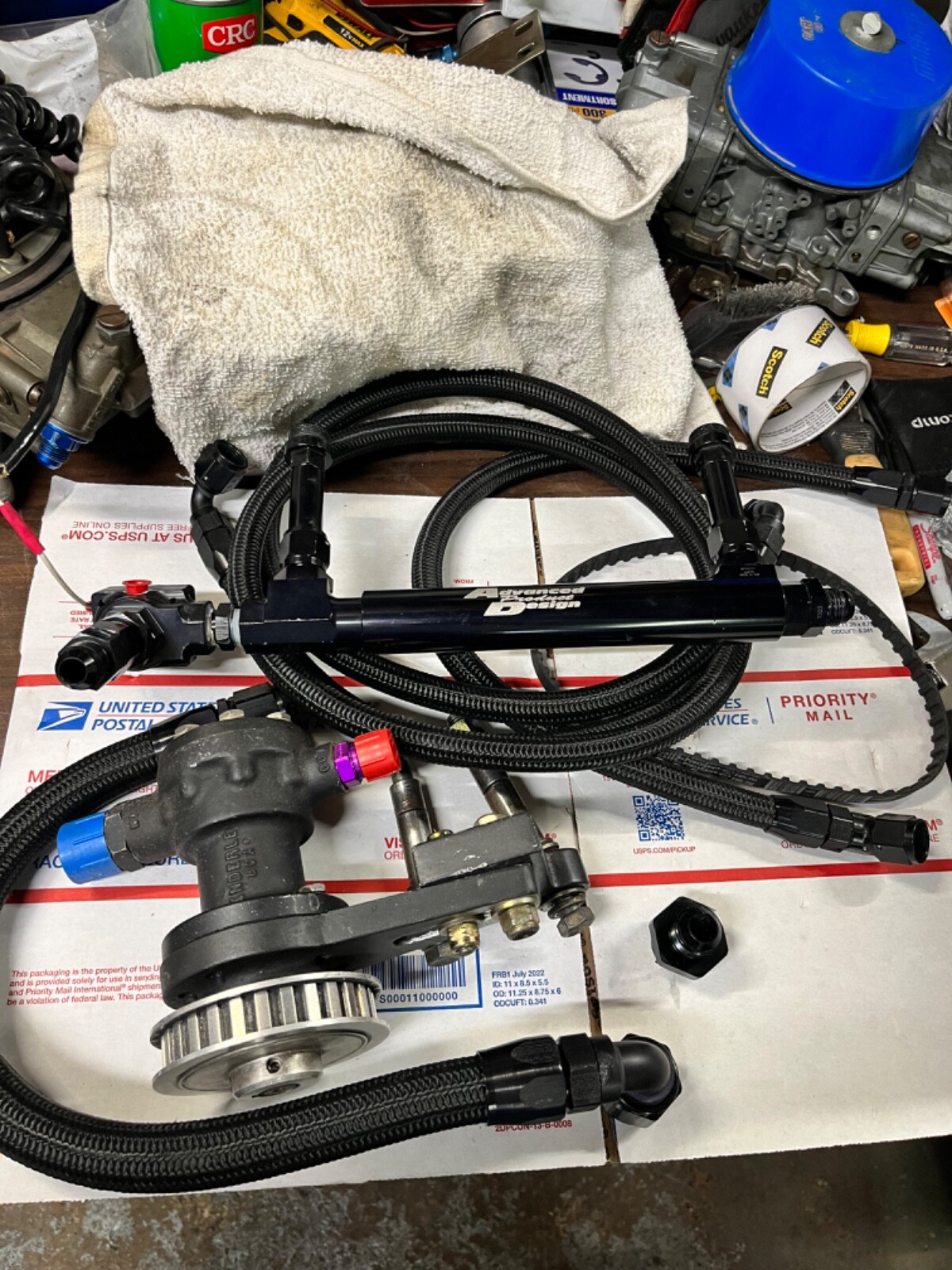 Enderle Mechanical Belt Driven Fuel Pump and lines eBay