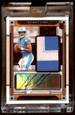 2023 Panini One Rookie Patch Auto Red RPA 7/15 Hendon Hooker BG6