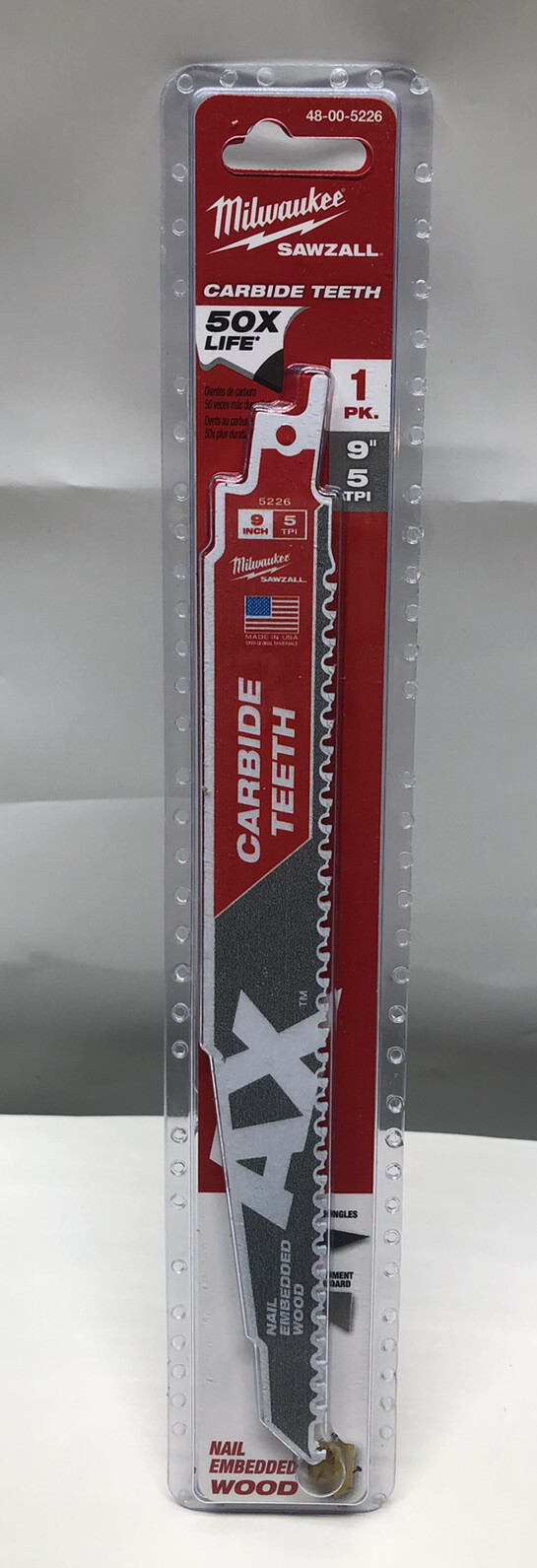 Milwaukee Lame Scie Sabre AX 230 Mm 5 Dents 5 Pièces - 48005026 - Foto 8