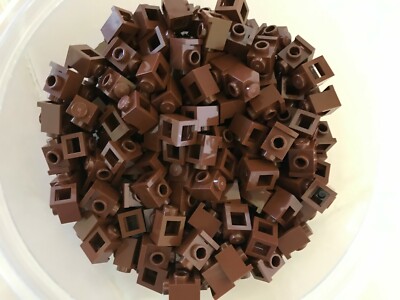 LEGO- NEW-#4070-REDDISH BROWN-BRICK MODIFIED 1 X 1 HEADLIGHT-25 PIECES