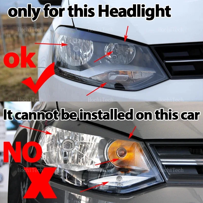 4x RGB Ojos de Ángel Anillos LED Control APP para Volkswagen VW Polo 5 6R 6C CrossPolo Foto 2 de 4