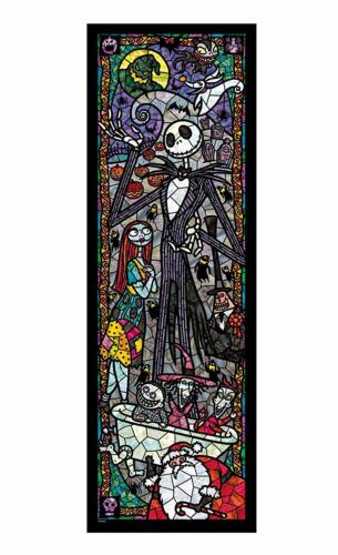 Tenyo Nightmare Before Christmas Stained Glass Gyutto Size Series Jigsaw Puzzle - Picture 1 of 6
