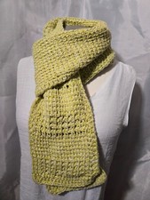 New Wool Handmade Crocheted Blend Rectangle Scarf Neck Warmer Wrap