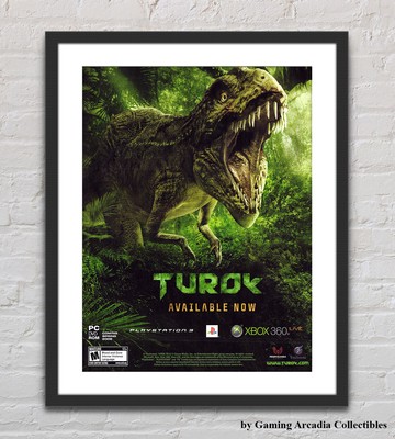 Turok Playstation 3 XBOX 360 PC Glossy Promo Ad Poster Unframed G6007