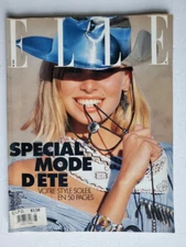 1990 ELLE France NIKI TAYLOR Helena CHRISTENSEN Yasmeen GHAURI Claudia SCHIFFER