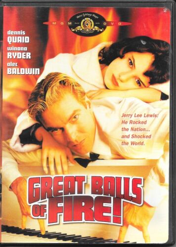 GREAT BALLS OF FIRE-DVD-1989-DVD-ENGLISH/FRENCH-FREE SHIPPING IN CANADA