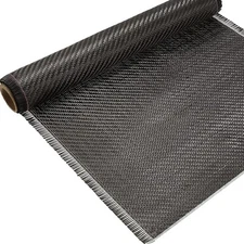 1 Roll 6.5ft x 12" Carbon Fiber Fabric Sheet 2X2 Twill 3k Weave 220g Reinforce