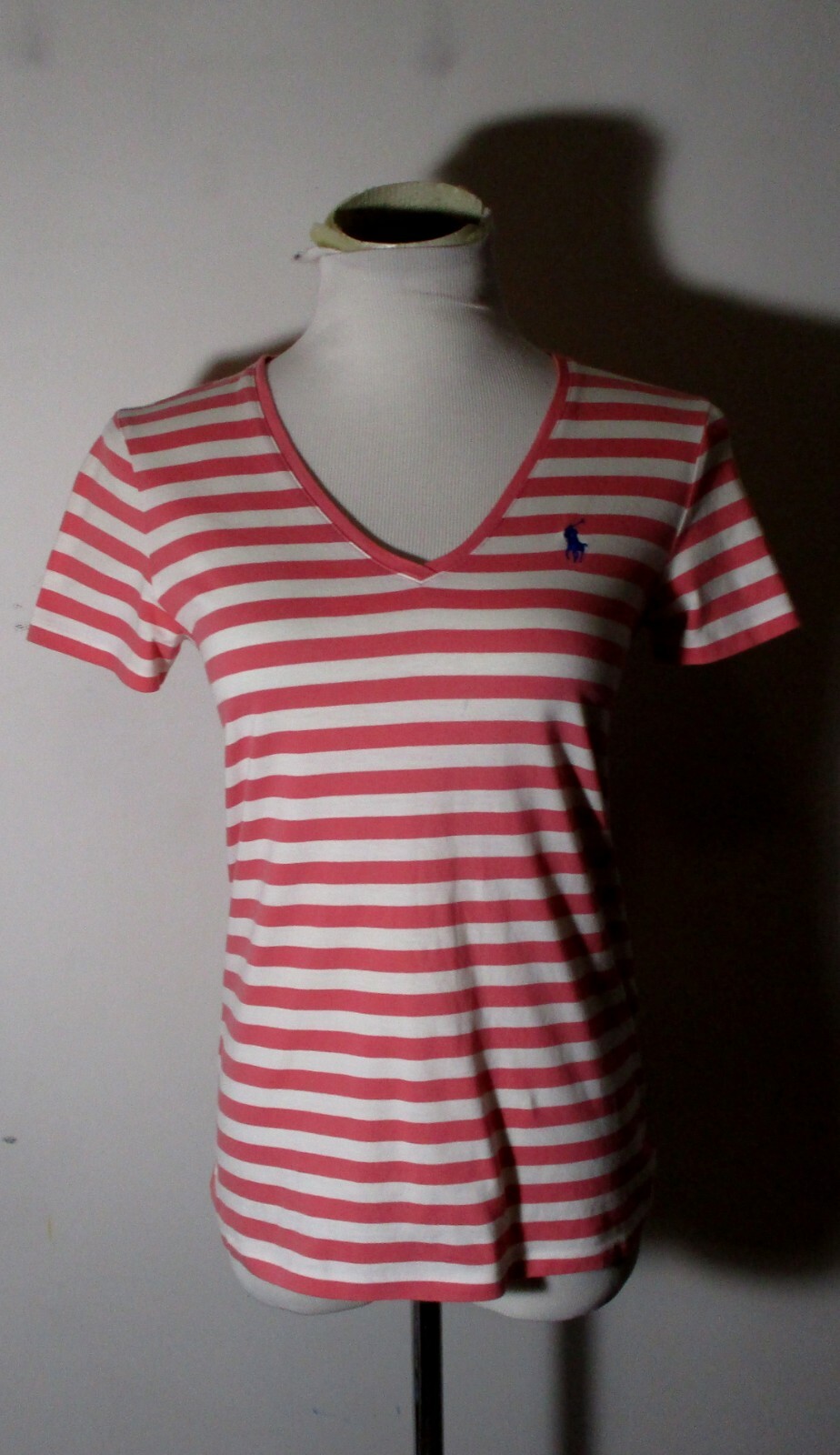 RALPH LAUREN Sport Pink V-Neck Top Size S