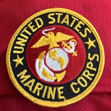 US MARINE CORPS USMC 3 INCH ROUND PATCH - MADE IN THE USA!