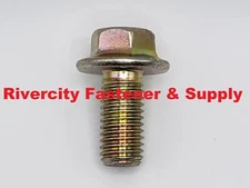 (5) M12-1.75x25 Metric Hex Flange Bolts M12x25 Screws Grade 10.9 ZY M12x1.75x25