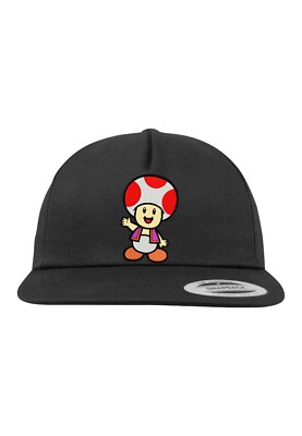 Youth Designz Unisex Cap Toad Kappe Snapback Yoshi Mario Fun Gaming Nerd Lustig