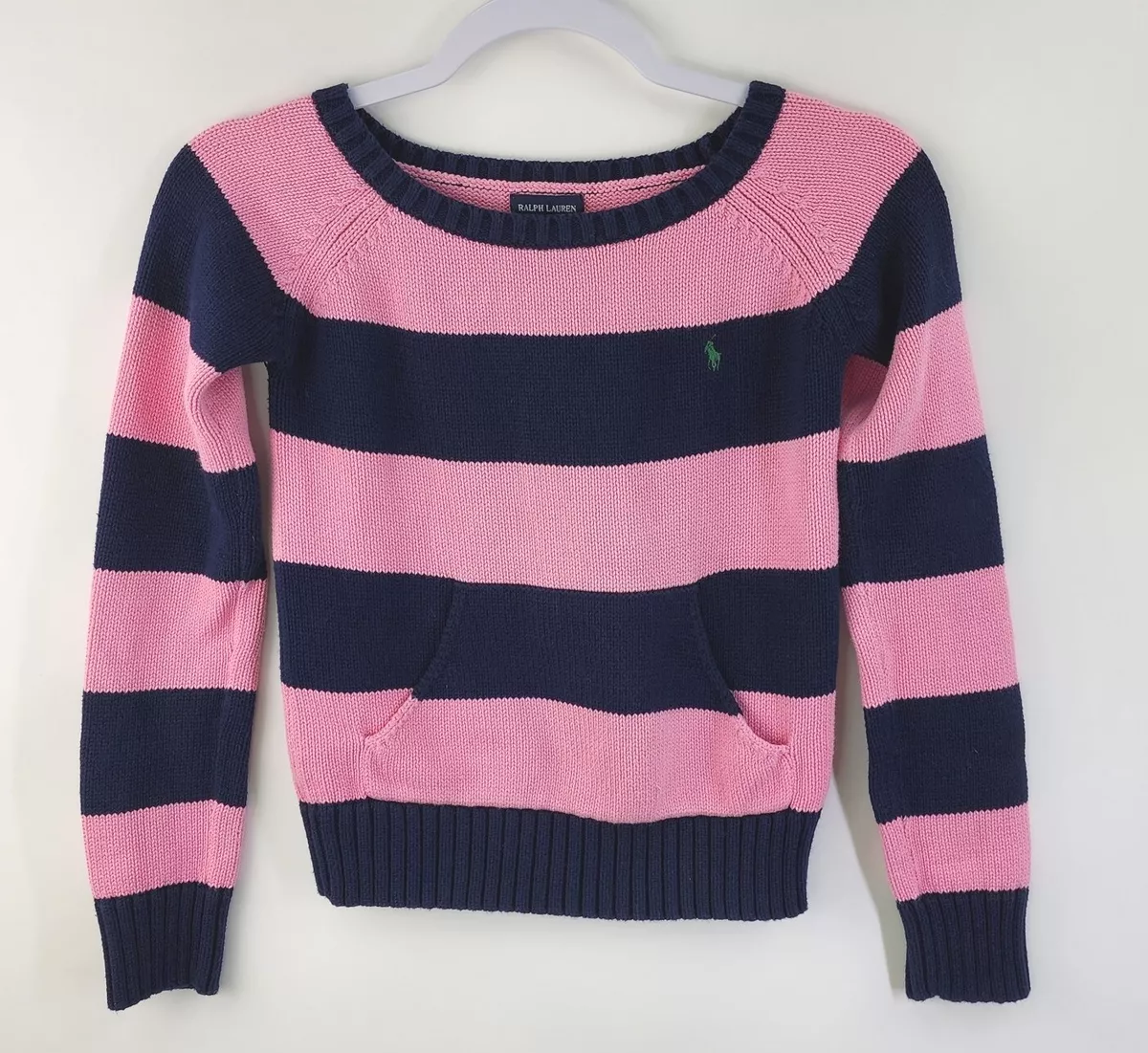 Polo ralph lauren striped cotton sweater sale
