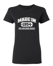 Made in 1954 All Original Parts Sarcastic Novelty Graphics Funny Womens T-Shirt