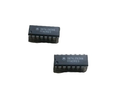 MOTOROLA SN74LS163AN BINARY COUNTER 16-DIP (LOT OF 2) **USA SELLER***