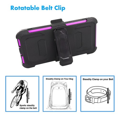 For LG Stylo 6/LG k51/lG K31/LG V60 ThinQ Hybrid Belt Clip Holster Stand Cover - Picture 28 of 30