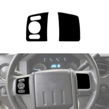 Steering Wheel Panel Button Cover Trim C Piano Black For Ford F-250 2011-2016