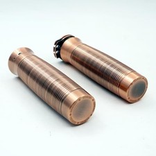 Motorcycle 1 inch Hand Grips Copper Handlebar CNC Custom Handlebar Grips for