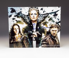 Kirsten Stewart - Charlize Theron - Chris Hemsworth - Signed Photo Autograph