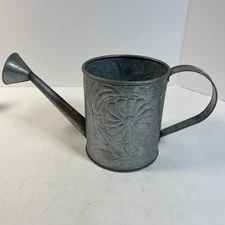 Vintage Galvanized Watering Can Garden Home Decor Farming Primitive Nozzle