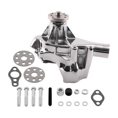 High Flow Water Pump Assembly for Chevy SBC 283 305 350 1969-1987 Chrome Plated