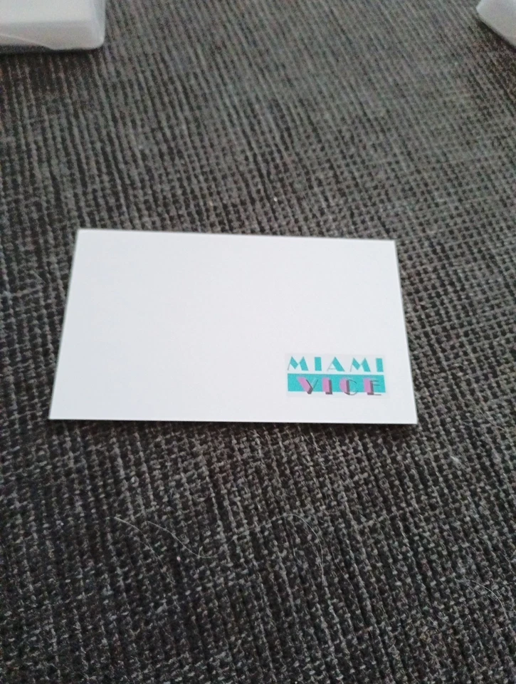 Miami Vice Visitenkarte Sonny Crockett Papier Karton Preisvorteil. - Bild 2 von 2