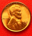 1947-S Lincoln Wheat Cent Penny GEM RD BU From an Original Bank Roll