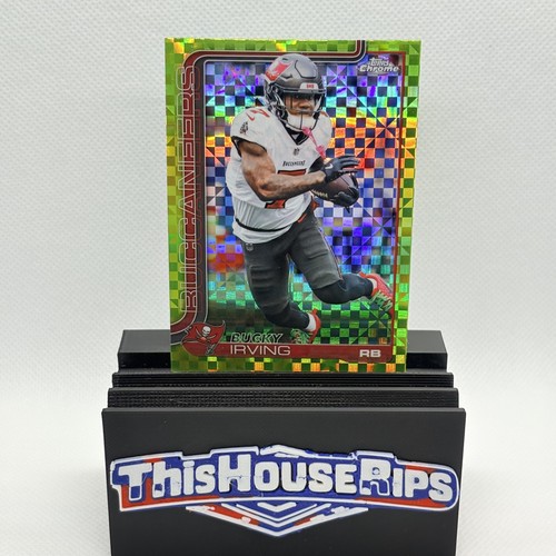2025 Topps Chrome #285 Bucky Irving Lime Green X-Fractor