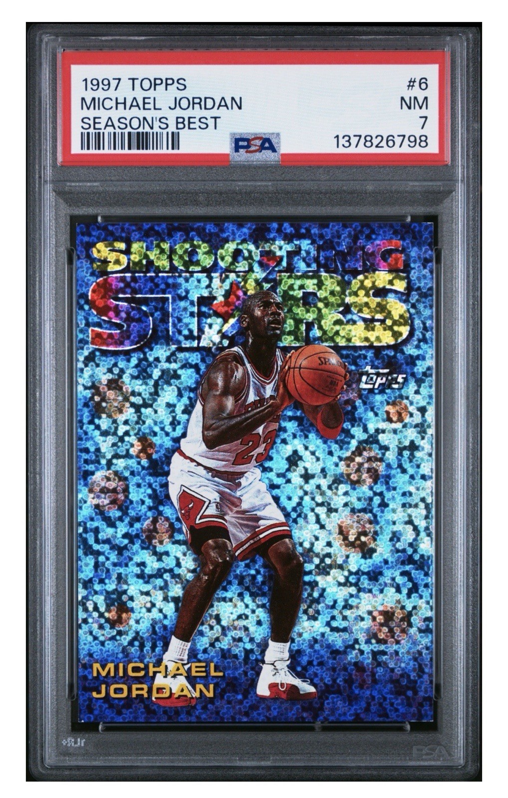 1997-98 Topps - Season's Best Shooting Stars Michael Jordan #6 PSA 7