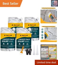 Concrete Crack Filler, High Elasticity Cement Crack Repair Sealant, Self-Leve...