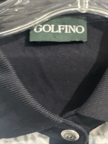 Golfino Womens Size 10 Animal Print Golf Polo Shirt Black Animal Long Sleeve - Picture 3 of 9