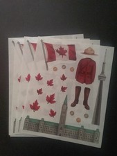 Creative Memories  Block Stickers  4" x 5"  Canada  Lot of Four