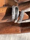 Vintage Sterling Silver 925 Designer HAN & CZ Ring Sz 8 Gram 5.2 — photo 1