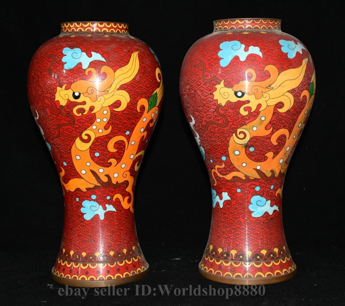 景泰蓝花瓶| eBay