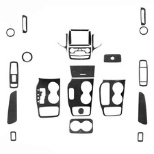 20pcfull Set Of Genuine Carbon Fiber Interior Trim For Jeep Grand Cherokee 11-18