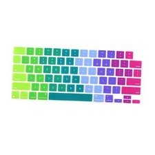 Keyboard Cover Skin for 2025-2022 MacBook Air 13.6 inch 15.3 inch M4 Rainbow