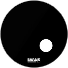 Evans EQ3 Black Resonant Bass Drumhead 24 in.