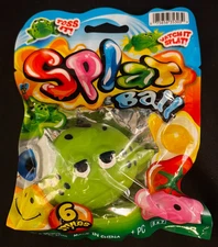 Jaru - Splat Ball - Green Frog - Toss It! Watch It Splat! - Sticky & Stretchy