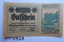 LOWER  AUSTRIA - STADTGEMEINDE  MITTERHAUSLEITEN - 50 Heller - AU/UNC - JPR 0620