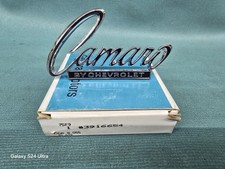 Nos 1968 68 1969 69 Camaro Header Panel Emblem Gm Badge 3916654 Deck Lid