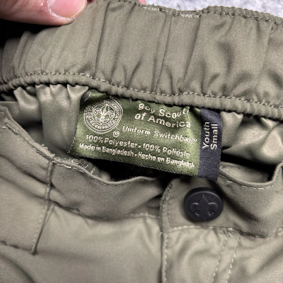 Boy Scouts Of  America Uniform Switchback Convertible Pants Youth Small Green - Image 4 of 4