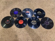 78 RPM Record Lot Of 22 Prewar Rare Labels Shellac Vintage Lyric Clover Meteor