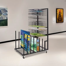 Art Canvas Storage Rack, Artwork Storage Stand, Artwork Storage Stand with Wheel