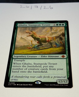 Magic the Gathering MTG Ghalta Stampede Tyrant x1 Mythic Karte NM/M Caverns
