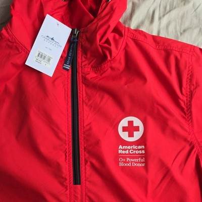 American Red Cross Charles River Apparel Red Pack-N-Go Pullover