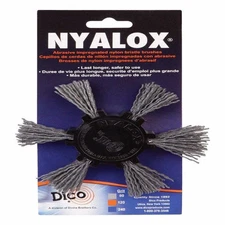 Dico 541-776-4 80-Grit Nyalox Aluminum Oxide Mandrel Mounted Flap Brush 4 in.
