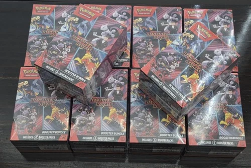 Pokemon Scarlet & Violet Destined Rivals Booster Bundle Lot of 10 New Sealed