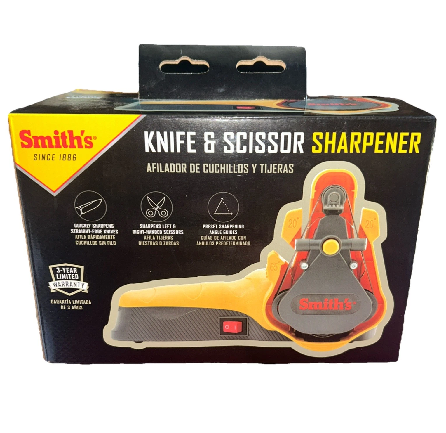 Smiths Knife & Scissor Sharpener, Replaceable Belt Sharpener #50933 EUC